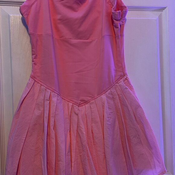 PINK STRETCHY TENNIS DRESS, SIZE XL - Picture 1 of 3